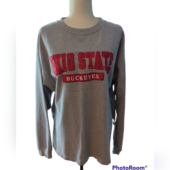 Pro Player Other - Ohio State Buckeyes Pro Player Gray Long Sleeve Mens Shirt Size 2XL